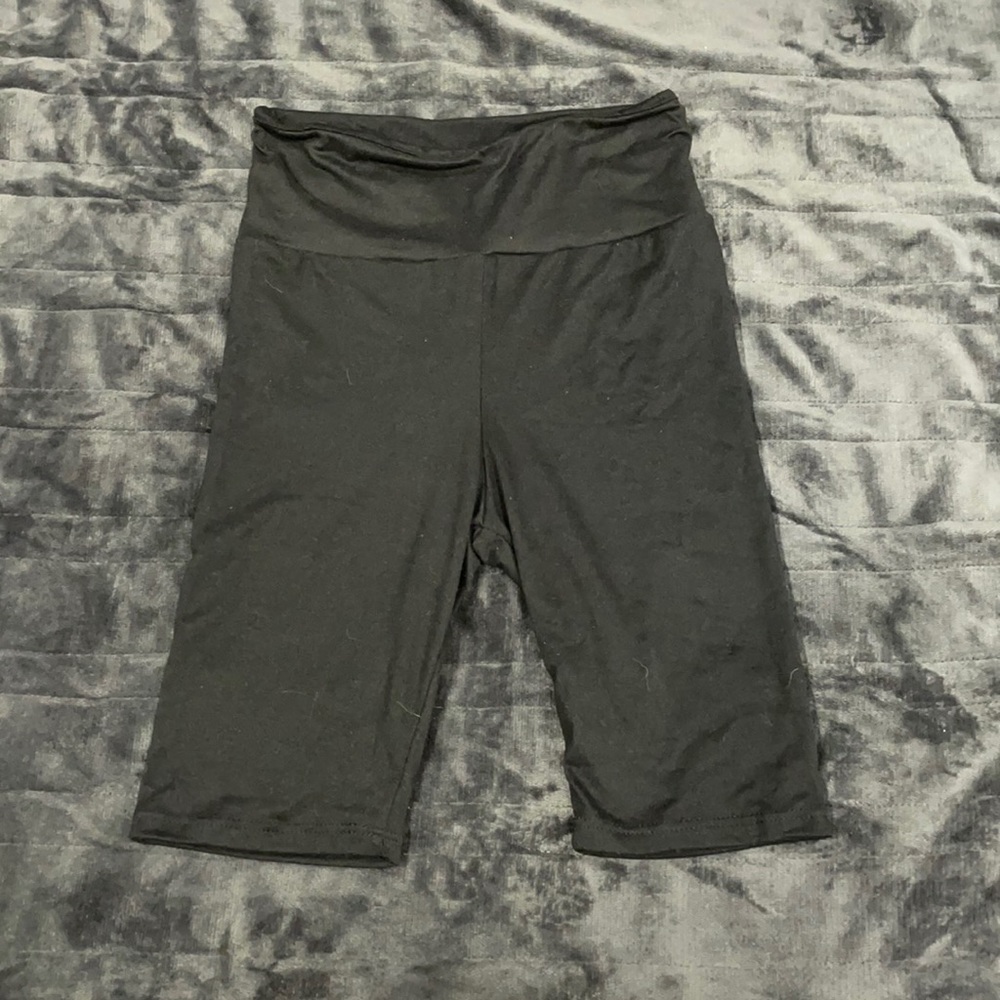 never worn black olivia rae biker shorts small